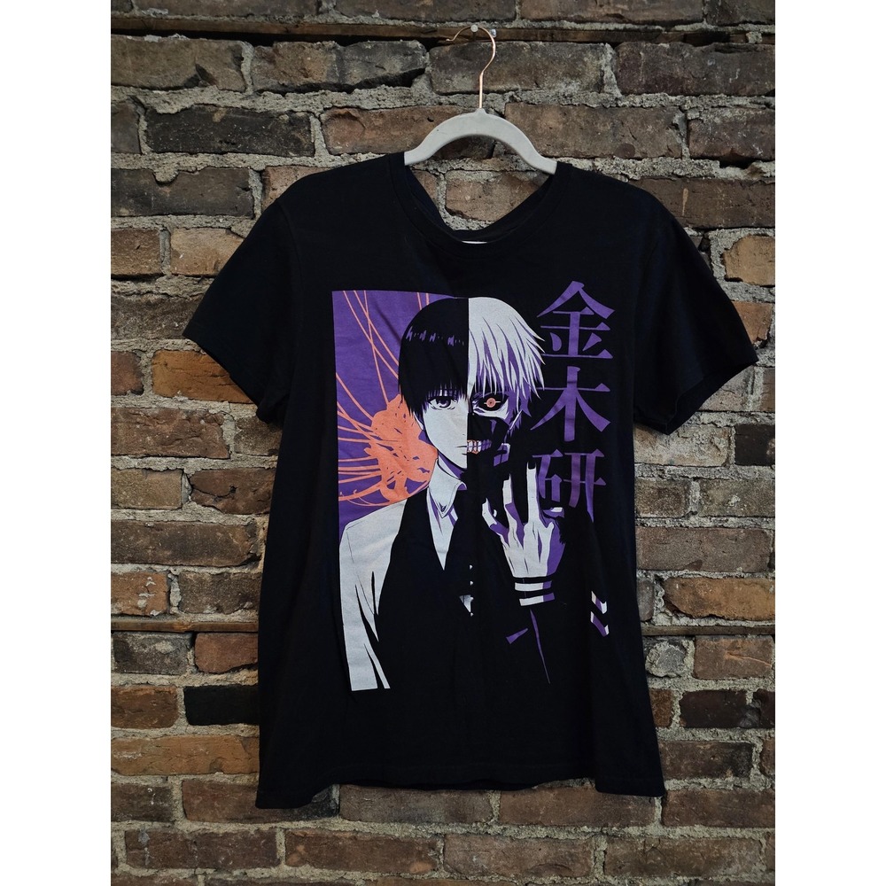 Tokyo‎ Ghoul Shirt Mens Small Black Ken Kaneki Anime Graphic Tee T-Shirt Horror